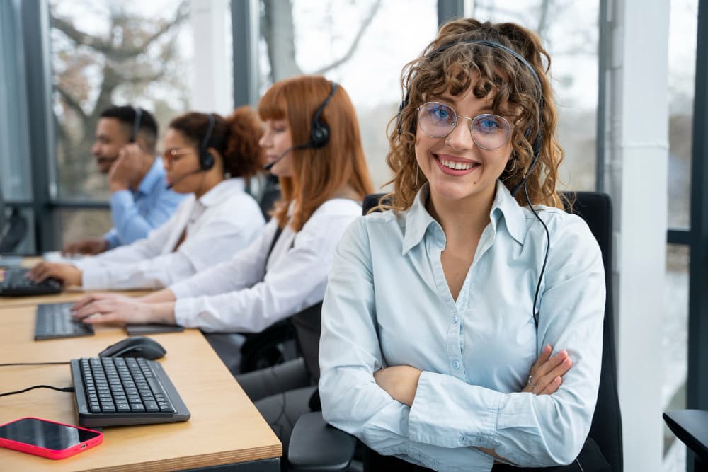 Healthcare professional using digital interface with medical icons